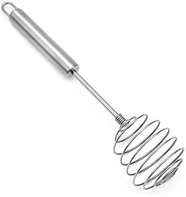 CRR RETAIL Spring Egg Beater Milk Whipper for Blending Stainless Steel Balloon Whisk