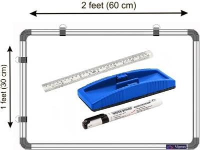 Viprax Reversible 1 X 2 Feets, Double-Sided Writing Chalkboard & Whiteboard, Combo of 4 Items Whiteboards and Duster Combos