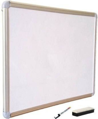 Devew Reversible Non-Magnetic Melamine Whiteboard 1.5X2 Feet|One Side Whiteboard Surface and other Side Green Chalk Board Surface|With One Marker and One Non-Magnetic Plastic Duster Whiteboards and Duster Combos(Set of: 3, White, Green)