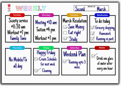 GOSHU Magnetic Whiteboards and Duster Combos(White)