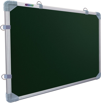 Eduway Non Magnetic NA 2x3 Kunj Double-Sided Chalkboard & Whiteboard with Heavy Duty Robust Aluminum Frame for Kids, School, Teaching etc. (89x59 Cms)- Green Greenboards(Green & White)