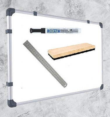 Preha The Smart Choice Non Magnetic Wooden Melamine 1x1.5 ft. Double-Sided Slate Combo 1 Slate+1 Wooden Duster+1 Marker+1 Scale Whiteboards and Duster Combos(White, Green) Preha The Smart Choice Non Magnetic Wooden Melamine 1x1.5 ft. Double-Sided Slate Combo 1 Slate+1 Wooden Duster+1 Marker+1 Scale Whiteboards and Duster Combos(White, Green)