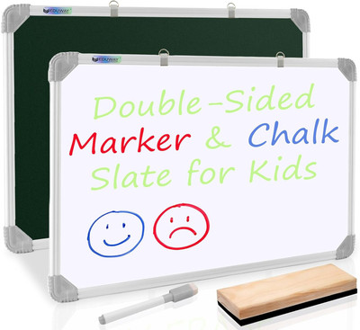 Emporium 99 Regular Wooden Duster 1x1.5 Feet Whiteboards(White)