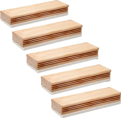 Mahit Systems Regular Non-Magnetic Perfect Clean For Blackboard & Durable|Ideal for Teacher, Office, Kids|Pack of 5 Dusters(Set of: 5, Beige)