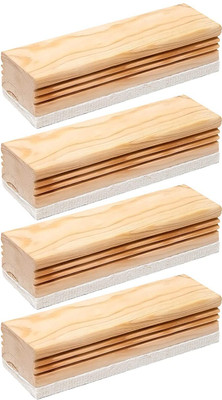 Mahit Systems Regular Non-Magnetic Perfect Clean For Blackboard & Durable|Ideal for Teacher, Office, Kids|Pack of 4 Dusters(Set of: 4, Beige)
