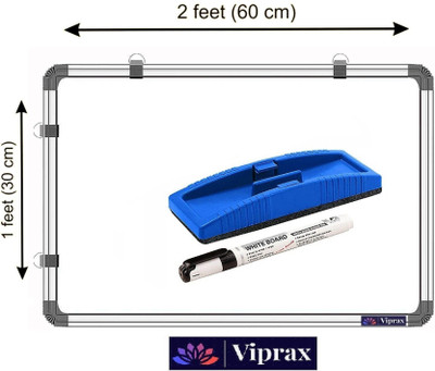 Sapra Non Magnetic Wooden Melamine 1x2 feet Whiteboards(White)