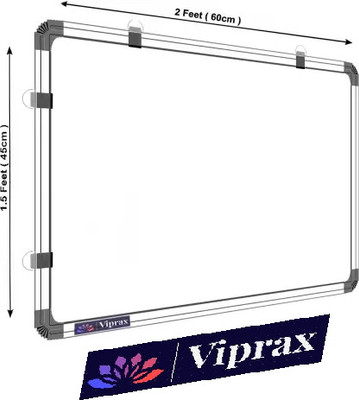 Viprax Regular Melamine Genius Non-magnetic 2x1.5 Feet (Pack of 1) Chalkboard (60cm x 45cm) Whiteboards(White, Green)