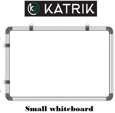 katrik Regular WOODEN Melamine Non Magnetic 1X1.5 Feet Slate Double-Sided Writing Whiteboard & Chalkboard Whiteboards(White, Green)