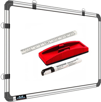 Preha The Smart Choice Non Magnetic Whiteboards and Duster Combos(White)