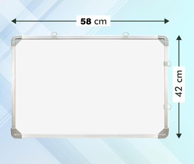 Preha The Smart Choice Non Magnetic Melamine Alloy Steel, Aluminium 1.5X2 Feet Double-Sided White Board & Chalk Board Whiteboards(White, Green)