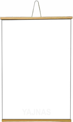 ShelfKing Non Magnetic Wooden 2X3 Feet, Roll-Up Wooden Whiteboard & 1 Premium Wooden Duster Combo Whiteboards and Duster Combos(White)