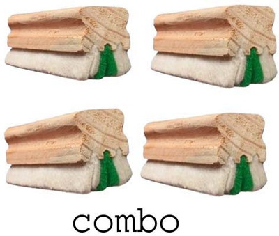 katrik Regular WOODEN none na Dusters(Set of: 4, green and white)