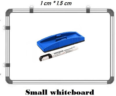 Viprax Regular Melamine Herman Non-magnetic 1*1.5 Feet Whiteboard (30 cm x 45 cm) With Marker, Duster Whiteboards and Duster Combos(White, Green)