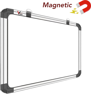 Viprax Magnetic whiteboard–Smooth Surface, Strong Magnet Hold Whiteboards and Duster Combos(White)