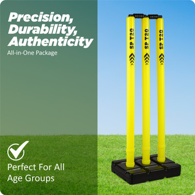 SP T20 YELLOW_BLACK STUMP 1 FULL SIZE(Yellow, Black)