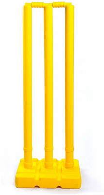 Forgesy Hard And Durable Plastic Cricket Stump Set For Cricket Players(Yellow)