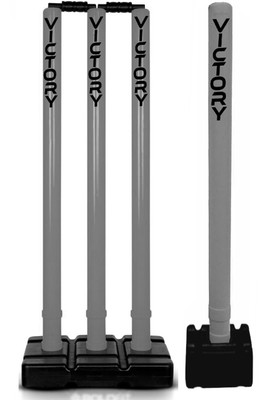 VICTORY Wickets Cricket Stumps Plastic Stump Stand Wicket Stump(Grey)