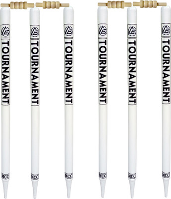 ARADHYA ENTERPRISES WODDEN CRIKET STUMP 6 PCS(White)