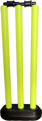 Garg Enterprises PLASTIC WICKET SET MEDIUM SIZE GREEN(Green)