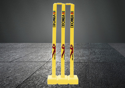 vinox FITINDIA PVC PREMIUM PLASTIC YELLOW CRICKET STUMP SET(Yellow)