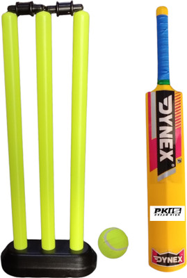 PK15 PLASTIC CRICKET SET GREEN FOR KIDS(Green)