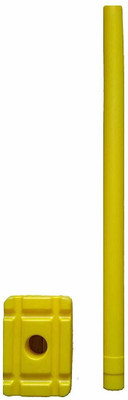 VICTOO Heavy Quality Plastic wicket-113(Yellow)