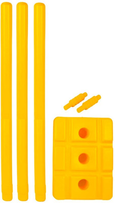 SportskartX MatchMate Plastic Stumps(Yellow)