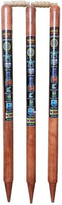 vinox Natural Brown Wicket set(Brown)
