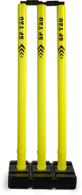 SP T20 STUMP SET FULL SIZE(Yellow, Black)