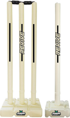 Jaspo Revive (World cup edition) Premium Plastic Stumps Set for all Ages(White)
