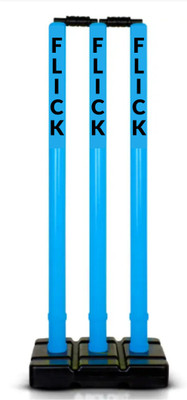 Flick Heavy Plastic Cricket Stumps Set(Blue)