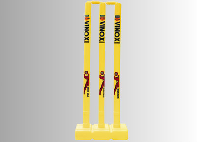 vinox FITINDIA PVC PLASTIC YELLOW CRICKET STUMP SET(Yellow)