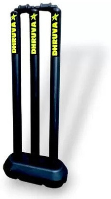Dhruva Hard Plastic Small Wicket Set For 6-8 Years Kids(Black)