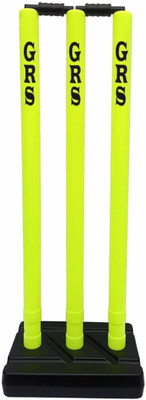 Masterstrok High Quality PVC Black green wicket 3 stamp 2 Bails(Green, Black)
