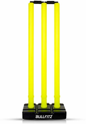 BULL FITZ Wickets Cricket Stumps Plastic Stump Stand Wicket Stump Cricket Stump Full Size(Green)