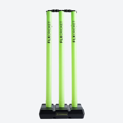 NeelSun PLASTIC CRICKET STUMP SET - LIME GREEN(Green)