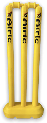 Airic Super Cool Cricket Wicket Set Of 3 (21 Inch) for kids(Yellow)