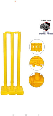 Rhyno Sports Hard Plastic PVC Stump / Wicket yellow(Yellow)