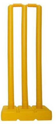 Owlix Yellow Practice Plastic Stump Set Wicket Set(Yellow)