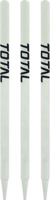 Total sports & fitness MCC Wooden Cricket Stumps | Full-Size Standard Wickets for Cricket Practice(White)