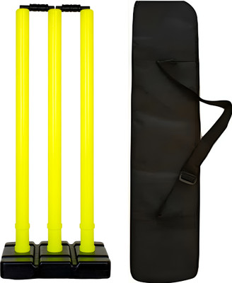 Rweiler cricket stump plastic wicket stump set(Yellow)