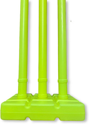 WINPRO Heavy Duty Cricket Stumps Set for Kids & Adults, Color - Lemon Yellow(Green)