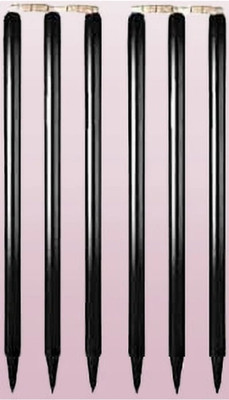 SportskartX Black wooden stumps(Black)