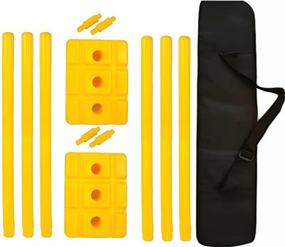 Rweiler 2 wicket set stump set with bag(Yellow)