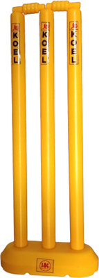 Garg Enterprises PLASTIC WICKET SET MEDIUM SIZE YELLOW(Yellow)