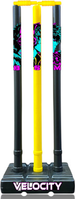 BSM VELOCITY CHARACTER Stumps Set For Men&Women For Age15+Yrs(Black, Yellow)