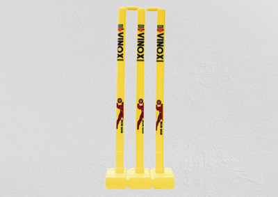 NSP SPORTS FITINDIA PVC PLASTIC YELLOW CRICKET STUMP SET(Yellow)