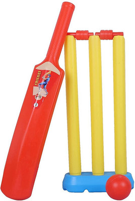 Mera Creation Heavy Durable Plastic Wicket Stumps-08(Multicolor)