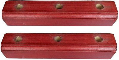 DTD Stumps Stand Wooden Cricket Wicket Stand(Red)