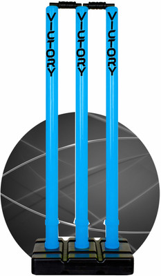VICTORY Heavy Plastic Cricket Stumps Set(Blue)